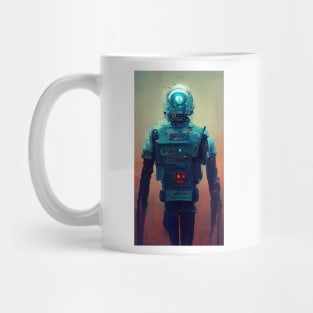 Robot in cyberpunk style Mug